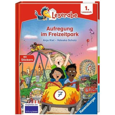Ravensburger Aufregung im Freizeitpark - Lesen lernen mit dem Leseraben - Erstlesebuch - Kinderbuch ab 6 Jahren, Manuels scolaires de Anja Kiel, Valeska Scholz - Publicité Ravensburger Aufregung im Freizeitpark - Lesen lernen mit dem Leseraben - Erstlesebuch - Kinderbuch ab 6 Jahren, Manuels scolaires de Anja Kiel, Valeska Scholz - Publicité