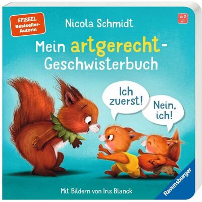 Ravensburger, Livres pour bébé, Mon livre sur les frères et soeurs en fonction de l'espèce : Moi d'abord! Non, moi! - Histoire à (Allemand) - Publicité Ravensburger, Livres pour bébé, Mon livre sur les frères et soeurs en fonction de l'espèce : Moi d'abord! Non, moi! - Histoire à (Allemand) - Publicité