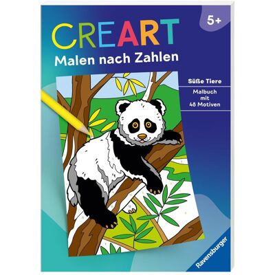 Ravensburger CreArt Peinture par numéros à partir de 5 : Animaux mignons, livre de coloriage, 48 motifs - Publicité Ravensburger CreArt Peinture par numéros à partir de 5 : Animaux mignons, livre de coloriage, 48 motifs - Publicité