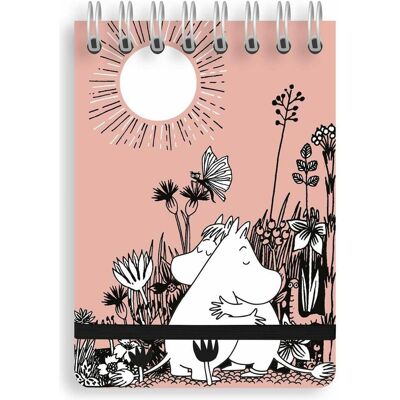 Flame Tree, Cahier + bloc-notes, Moomin Love (Spiral Bound Pocket Notebook) (Blanc, Couverture rigide) - Publicité Flame Tree, Cahier + bloc-notes, Moomin Love (Spiral Bound Pocket Notebook) (Blanc, Couverture rigide) - Publicité