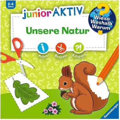 Ravensburger Kinder-Sachbuch WWW junior AKTIV: Unsere Natur, Livre pour enfants de Katja Rough - Publicité Ravensburger Kinder-Sachbuch WWW junior AKTIV: Unsere Natur, Livre pour enfants de Katja Rough - Publicité