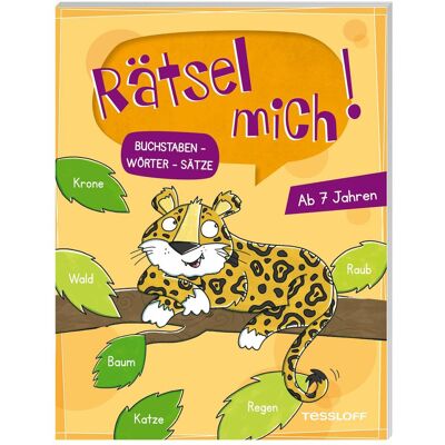 Tessloff, Lettre en bois + en tissu, Rätsel mich! Buchstaben - Wörter - Sätze - Publicité Tessloff, Lettre en bois + en tissu, Rätsel mich! Buchstaben - Wörter - Sätze - Publicité