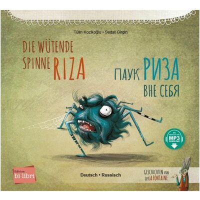 Bi:libri Kozikoglu:Die wütende Spinne Riza (Deut, Livre pour enfants de Sedat Girgin, Evgeni Vishnevski, Ute Unger, Tülin Kozikoğlu - Publicité Bi:libri Kozikoglu:Die wütende Spinne Riza (Deut, Livre pour enfants de Sedat Girgin, Evgeni Vishnevski, Ute Unger, Tülin Kozikoğlu - Publicité