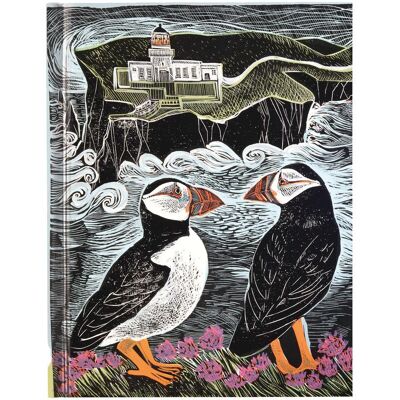 Flame Tree, Cahier + bloc-notes, Angela Harding: Fair Isle Puffins (Blank Sketch Book) (A4, Blanc, Couverture rigide) - Publicité Flame Tree, Cahier + bloc-notes, Angela Harding: Fair Isle Puffins (Blank Sketch Book) (A4, Blanc, Couverture rigide) - Publicité