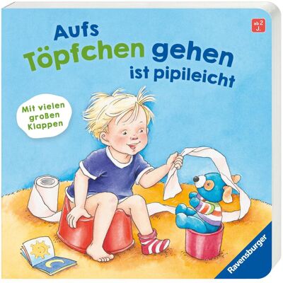 Ravensburger, Livres pour bébé, Aller sur le pot, c'est facile : un livre-jeu avec de nombreux rabats (Allemand) - Publicité Ravensburger, Livres pour bébé, Aller sur le pot, c'est facile : un livre-jeu avec de nombreux rabats (Allemand) - Publicité