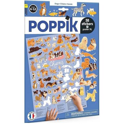 Poppik, Autocollants, Sticker Lernposter Hunde (58 Autocollants) - Publicité Poppik, Autocollants, Sticker Lernposter Hunde (58 Autocollants) - Publicité