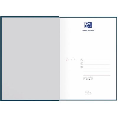 Oxford, Cahier + bloc-notes, Bureau (A5, Quadrillé, Couverture rigide) - Publicité Oxford, Cahier + bloc-notes, Bureau (A5, Quadrillé, Couverture rigide) - Publicité