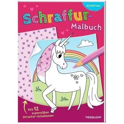 Tessloff Livre de coloriage de hachures. Licornes - Publicité Tessloff Livre de coloriage de hachures. Licornes - Publicité