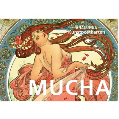 Anaconda, Carte de vœux + papier à lettres, Set de cartes postales Alfons Mucha (18 pcs) - Publicité Anaconda, Carte de vœux + papier à lettres, Set de cartes postales Alfons Mucha (18 pcs) - Publicité