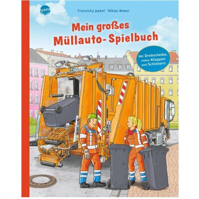 Arena, Livres pour bébé, Mon grand livre de jeux de camion-poubelle (Allemand) - Publicité Arena, Livres pour bébé, Mon grand livre de jeux de camion-poubelle (Allemand) - Publicité