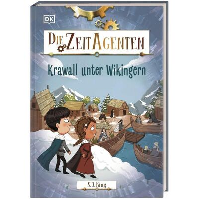 Dorling Kindersley Die Zeit-Agenten 7. Krawall unter Wikingern, Livre pour enfants de S. J. King, DK Verlag - Enfants, Esther Hernando - Publicité Dorling Kindersley Die Zeit-Agenten 7. Krawall unter Wikingern, Livre pour enfants de S. J. King, DK Verlag - Enfants, Esther Hernando - Publicité
