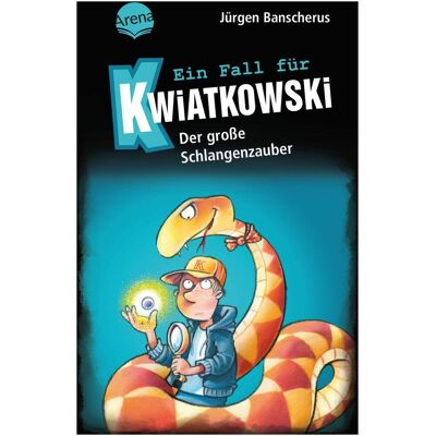 Arena Ein Fall für Kwiatkowski (14). Der grosse Schlangenzauber, Livre pour enfants de Jürgen Banscherus, Ralf Butschkov - Publicité Arena Ein Fall für Kwiatkowski (14). Der grosse Schlangenzauber, Livre pour enfants de Jürgen Banscherus, Ralf Butschkov - Publicité