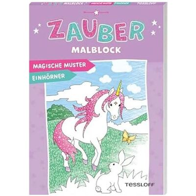 Tessloff Zaubermalblock. Magische Muster. Einhörner - Publicité Tessloff Zaubermalblock. Magische Muster. Einhörner - Publicité