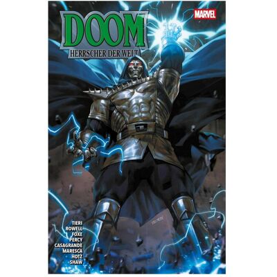 Panini Doom: Herrscher der Welt Sonderband, Fiction de Kyle Hotz, Steve Foxe, Benjamin Percy., Puits de Rowell arc-en-ciel, Elena Casagrande, Frank Tieri, Luca Maresca, Geoff Shaw, Delio Diaz, Frank Alpizar, Bernd Kronsbein - Publicité Panini Doom: Herrscher der Welt Sonderband, Fiction de Kyle Hotz, Steve Foxe, Benjamin Percy., Puits de Rowell arc-en-ciel, Elena Casagrande, Frank Tieri, Luca Maresca, Geoff Shaw, Delio Diaz, Frank Alpizar, Bernd Kronsbein - Publicité