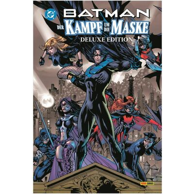 Panini Batman: Der Kampf um die Maske, Fiction de David Hine, Jamie Mckelvie, Marche des Guillemins, Dustin Nguyen Nguyen, Chris Yost, Nicola Scott, Jim Calafiore, Royal McGraw, Frazer Irving, Don Kramer, Kevin VanHook, Tom Mandrake, Pablo Raimondi, Chris - Publicité Panini Batman: Der Kampf um die Maske, Fiction de David Hine, Jamie Mckelvie, Marche des Guillemins, Dustin Nguyen Nguyen, Chris Yost, Nicola Scott, Jim Calafiore, Royal McGraw, Frazer Irving, Don Kramer, Kevin VanHook, Tom Mandrake, Pablo Raimondi, Chris - Publicité