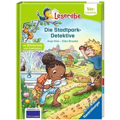 Ravensburger Leserabe - Vor-Lesestufe: Die Stadtpark-Detektive, Livre pour enfants de Anja Kiel, Elke Broska - Publicité Ravensburger Leserabe - Vor-Lesestufe: Die Stadtpark-Detektive, Livre pour enfants de Anja Kiel, Elke Broska - Publicité