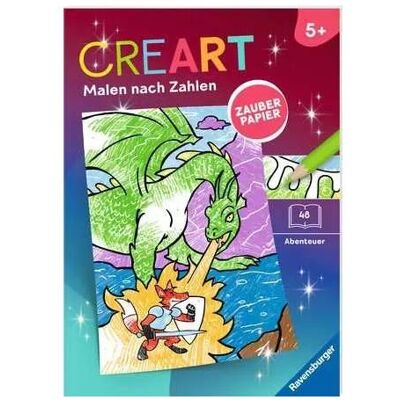 Ravensburger CreArt Malen nach Zahlen ab 5 Zauberpapier - Abenteuer - Publicité Ravensburger CreArt Malen nach Zahlen ab 5 Zauberpapier - Abenteuer - Publicité