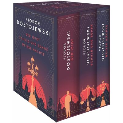 AnacondA Dostojewski - Drei Bände im Schuber. Schuld und Sühne. Der Idiot. Weisse Nächte (Die grossen, Fiction de Fyodor M. Dostoïevski - Publicité AnacondA Dostojewski - Drei Bände im Schuber. Schuld und Sühne. Der Idiot. Weisse Nächte (Die grossen, Fiction de Fyodor M. Dostoïevski - Publicité