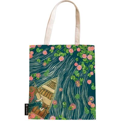 Paperblanks, Sac à commissions, Sac en toile Accessoires Rivière aux Lotus, Multicolore - Publicité Paperblanks, Sac à commissions, Sac en toile Accessoires Rivière aux Lotus, Multicolore - Publicité