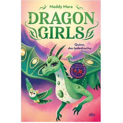 DTV Dragon Girls – Quinn, der Jadedrache, Livre pour enfants de Maddy Mara, Nadine Mannchen - Publicité DTV Dragon Girls – Quinn, der Jadedrache, Livre pour enfants de Maddy Mara, Nadine Mannchen - Publicité