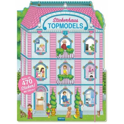 Trötsch, Autocollants, Maison des autocollants Topmodels 23x31 cm 24 pages (370 Autocollants) - Publicité Trötsch, Autocollants, Maison des autocollants Topmodels 23x31 cm 24 pages (370 Autocollants) - Publicité