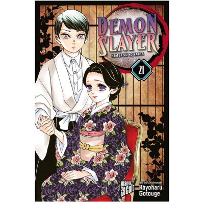 Manga Cult Demon Slayer - Kimetsu no Yaiba 21, Fiction de Koyoharu Gotouge, Burkhard Höfler - Publicité Manga Cult Demon Slayer - Kimetsu no Yaiba 21, Fiction de Koyoharu Gotouge, Burkhard Höfler - Publicité
