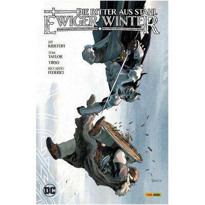 Panini Batman - Die Ritter aus Stahl: Tiefster Winter, Fiction de Jörg Fassbender, Tom Taylor, Jay Kristoff, Riccardo Federici, Tirso - Publicité Panini Batman - Die Ritter aus Stahl: Tiefster Winter, Fiction de Jörg Fassbender, Tom Taylor, Jay Kristoff, Riccardo Federici, Tirso - Publicité