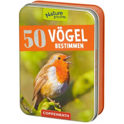 Coppenrath, Livres pour bébé, 50 Vögel bestimmen (in Blechdose) (Allemand) - Publicité Coppenrath, Livres pour bébé, 50 Vögel bestimmen (in Blechdose) (Allemand) - Publicité