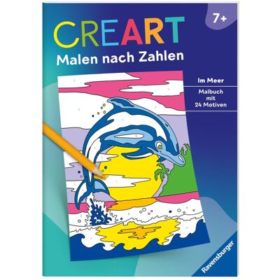 Ravensburger CreArt Peinture par numéros 7 et plus : Dans la mer, livre de coloriage, 24 motifs - Publicité Ravensburger CreArt Peinture par numéros 7 et plus : Dans la mer, livre de coloriage, 24 motifs - Publicité