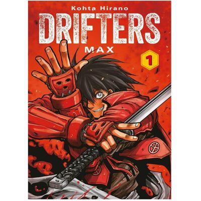 Panini Drifters Max 01, Fiction de Kohta Hirano - Publicité Panini Drifters Max 01, Fiction de Kohta Hirano - Publicité