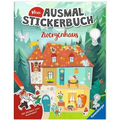 Ravensburger Mein Ausmalstickerbuch: Zwergenhaus - Publicité Ravensburger Mein Ausmalstickerbuch: Zwergenhaus - Publicité