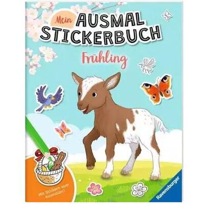 Ravensburger, Autocollants, Mon livre d'autocollants à colorier pour le printemps - Grand livre avec plus de 300 autocollants (300 Autocollants) - Publicité Ravensburger, Autocollants, Mon livre d'autocollants à colorier pour le printemps - Grand livre avec plus de 300 autocollants (300 Autocollants) - Publicité