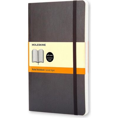 Moleskine, Cahier + bloc-notes, Classique (A6, À rayures, Couverture souple) - Publicité Moleskine, Cahier + bloc-notes, Classique (A6, À rayures, Couverture souple) - Publicité