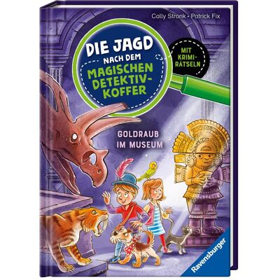 Ravensburger Die Jagd nach dem magischen Detektivkoffer, Band 5 - Goldraub im Museum, Livre pour enfants de Cally Stronk, Patrick Fix - Publicité Ravensburger Die Jagd nach dem magischen Detektivkoffer, Band 5 - Goldraub im Museum, Livre pour enfants de Cally Stronk, Patrick Fix - Publicité