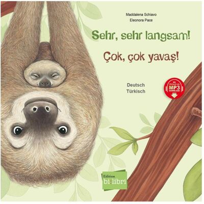 Bi:libri Schiavo:Sehr, sehr langsam! (Deutsch-Tü, Livre pour enfants de Maddalena Schiavo - Publicité Bi:libri Schiavo:Sehr, sehr langsam! (Deutsch-Tü, Livre pour enfants de Maddalena Schiavo - Publicité