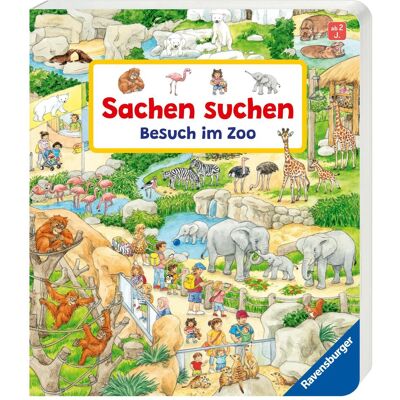 Ravensburger, Livres pour bébé, Sachen suchen: Besuch im Zoo (Allemand) - Publicité Ravensburger, Livres pour bébé, Sachen suchen: Besuch im Zoo (Allemand) - Publicité