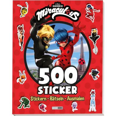 Panini, Autocollants, Miraculous 500 Sticker - Bloc de 8 pages de stickers (500 pcs.) (500 Autocollants) - Publicité Panini, Autocollants, Miraculous 500 Sticker - Bloc de 8 pages de stickers (500 pcs.) (500 Autocollants) - Publicité