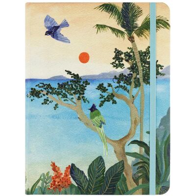 Peter Pauper, Cahier + bloc-notes, Tropical Paradise Carnet Midi (À rayures, Couverture rigide) - Publicité Peter Pauper, Cahier + bloc-notes, Tropical Paradise Carnet Midi (À rayures, Couverture rigide) - Publicité