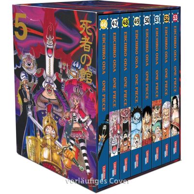 Carlsen One Piece Sammelschuber 5: Thriller Bark (inklusive Band 46–53), Fiction de Eiichiro Oda, Antje Bockel, Josef Shanel, Matthias Wissnet - Publicité Carlsen One Piece Sammelschuber 5: Thriller Bark (inklusive Band 46–53), Fiction de Eiichiro Oda, Antje Bockel, Josef Shanel, Matthias Wissnet - Publicité