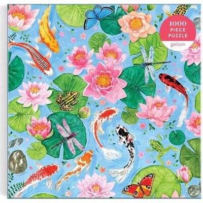 Abrams & Chronicle By The Koi Pond 1000 Piece Puzzle in Square Box (1000 pièces) - Publicité Abrams & Chronicle By The Koi Pond 1000 Piece Puzzle in Square Box (1000 pièces) - Publicité