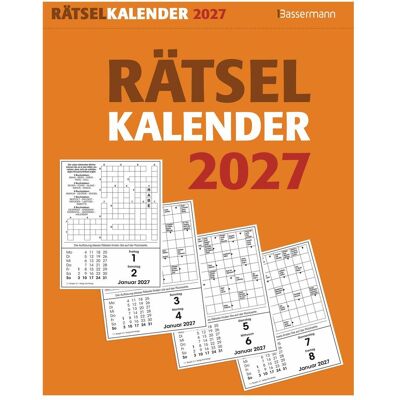 Bassermann, Calendrier + agenda, Rätselkalender 2027 - Publicité Bassermann, Calendrier + agenda, Rätselkalender 2027 - Publicité