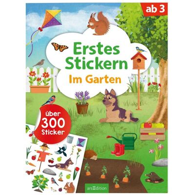 Ars Edition Erstes Stickern – Im Garten, Livre pour enfants de Timo Schumacher - Publicité Ars Edition Erstes Stickern – Im Garten, Livre pour enfants de Timo Schumacher - Publicité