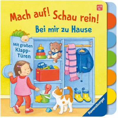 Ravensburger, Livres pour bébé, Mach auf! Schau rein! Zu Hause (Allemand) - Publicité Ravensburger, Livres pour bébé, Mach auf! Schau rein! Zu Hause (Allemand) - Publicité