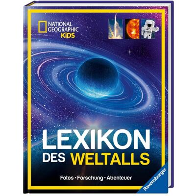 Ravensburger, Livres pour bébé, National Geographic Kids - Lexikon des Weltalls ein visuell spektakuläres Nachschlagewerk zu (Allemand) - Publicité Ravensburger, Livres pour bébé, National Geographic Kids - Lexikon des Weltalls ein visuell spektakuläres Nachschlagewerk zu (Allemand) - Publicité
