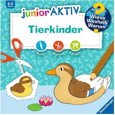 Ravensburger Kinder-Sachbuch WWW junior AKTIV: Tierkinder, Livre pour enfants de Elke Broska - Publicité Ravensburger Kinder-Sachbuch WWW junior AKTIV: Tierkinder, Livre pour enfants de Elke Broska - Publicité