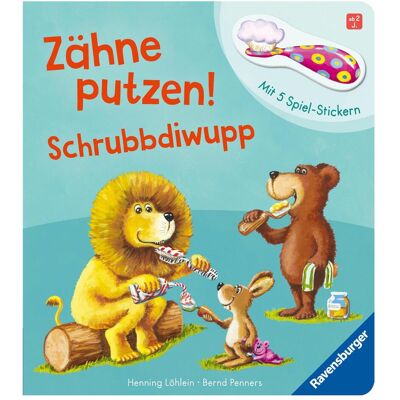 Ravensburger, Livres pour bébé, Zähne putzen! Schrubbdiwupp (Allemand) - Publicité Ravensburger, Livres pour bébé, Zähne putzen! Schrubbdiwupp (Allemand) - Publicité