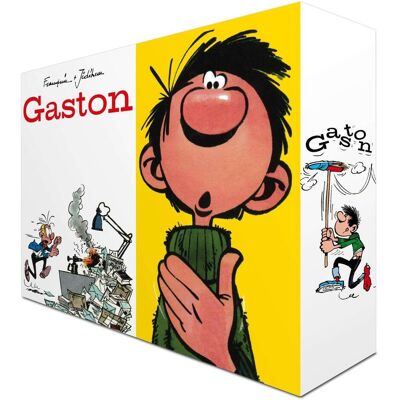 Carlsen Gaston im Schuber (Hochwertige Jubiläumsedition 100 Jahre Franquin), Fiction de Peter Miller, Marcel Le Comte, Eckart Sackmann, André Franquin - Publicité Carlsen Gaston im Schuber (Hochwertige Jubiläumsedition 100 Jahre Franquin), Fiction de Peter Miller, Marcel Le Comte, Eckart Sackmann, André Franquin - Publicité