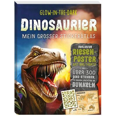 Panini, Autocollants, Glow-in-the-Dark Dinosaur : Mon grand atlas de broderie (300 Autocollants) - Publicité Panini, Autocollants, Glow-in-the-Dark Dinosaur : Mon grand atlas de broderie (300 Autocollants) - Publicité