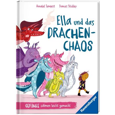 Ravensburger Ella und das Drachenchaos, Livre pour enfants de Frances Stickley, Annabel Tempest - Publicité Ravensburger Ella und das Drachenchaos, Livre pour enfants de Frances Stickley, Annabel Tempest - Publicité