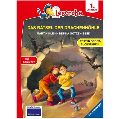 Ravensburger Das Rätsel der Drachenhöhle - Leserabe ab 1. Klasse - Erstlesebuch für Kinder ab 6 Jahren (in, Livre pour enfants de Martin Klein, Betina Gotzen-Beek - Publicité Ravensburger Das Rätsel der Drachenhöhle - Leserabe ab 1. Klasse - Erstlesebuch für Kinder ab 6 Jahren (in, Livre pour enfants de Martin Klein, Betina Gotzen-Beek - Publicité
